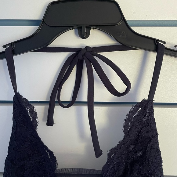 Small navy backless floral mini dress - Picture 6 of 7